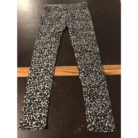 Rag & Bone Skinny Amoeba Printed Black/Brown Leopard Mid Rise Jeans - Size 27 - Picture 2 of 12
